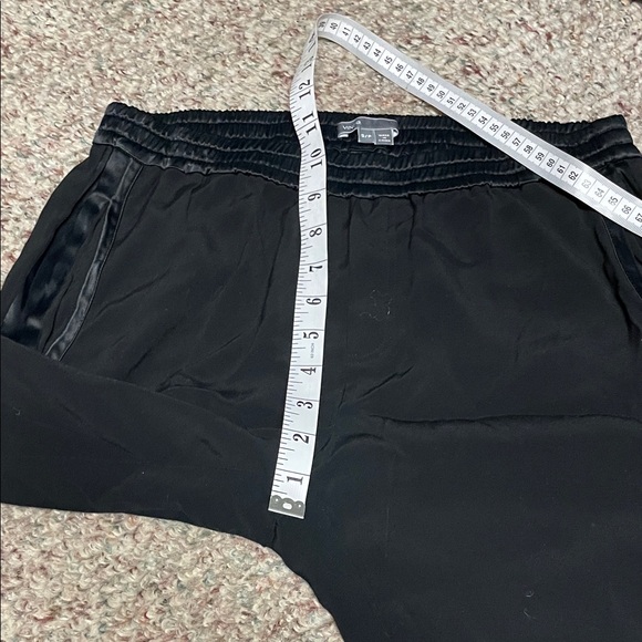 Vince satin stripe tuxedo style Black jogger style Pants- new - Picture 7 of 9